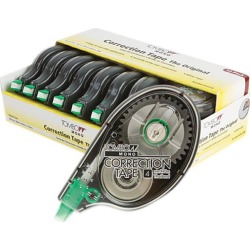 Tombow 68720 - MONO Correction Tape, 1/6' x 394', White Tape, 10/Pack