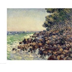Posterazzi BALXIR156526LARGE Cap Martin 1884 Poster Print by Claude Monet - 36 x 24 in. - Large