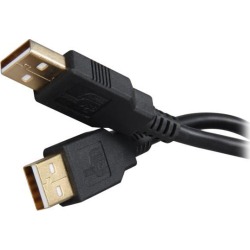 Rosewill RCAB-11015 USB2.0 A Male to A Male Cable, Gold Plated, Black