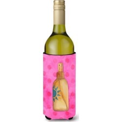 Message in a Bottle Pink Polkadot Wine Bottle Beverge Insulator Hugger BB8264LITERK