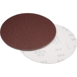 8-inch Hook and Loop Sanding Discs, 40-Grits Aluminum Oxide Flocking Sandpaper for Random Orbital Sander 5pcs
