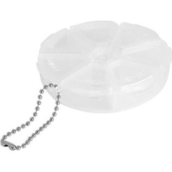 Household Round Shaped 7 Compartments Pill Box Storage Case Holder Medicine