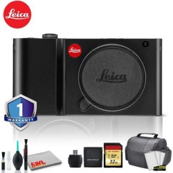 Leica TL Mirrorless Digital Camera (Black) RENEWED - Bundle with 32 GB Memory card + LCD Screen Protectors + SD Card USB Reader and MORE