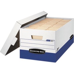 Bankers Box 0063201 Presto Maximum Strength Storage Box, Lgl 24', 15' x 24' x 10', WE, 12/Carton