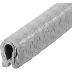 Edge Trim U Seal Grey PVC Plastic U Channel Edge Protector Fits 1/32" - 3/32" Edge 5 Feet Length