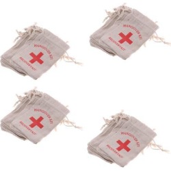 40pcs Hangover Kit Bags Bachelorette Party First Aid Bags Muslin Favors Bag