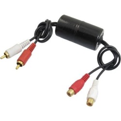 2-RCA Male to Female Connector Car Audio Stereo Noise Filter 15A