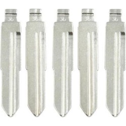 Metal Uncut Emergency Remote Key Blank Blade Replacement for Hyundai Tucson 5pcs