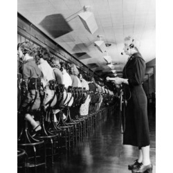 Posterazzi SAL2555307 Telephone Operators Operating Switchboards the Pentagon Washington Dc USA Poster Print - 18 x 24 in.