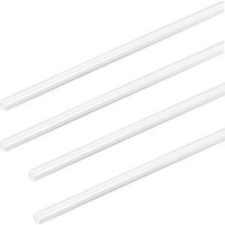 3/64×20 inch ABS Plastic Round Bar Rod for Architectural Model Making DIY White 4pcs