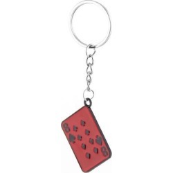 Poker Design Pendant Split Ring Key Chain Keyring Handbag Purse Ornament