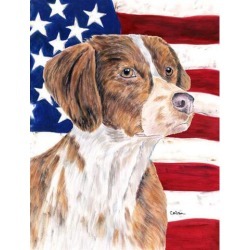 Carolines Treasures SC9112GF 11 x 15 In. Usa American Flag With Brittany Flag, Garden Size