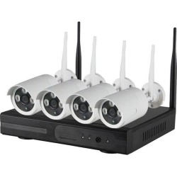 Rugged Cams Wireless 4 Camera HD 1080p Security Camera System Includes 2Tb Seagate HDD (might be new or refurb)