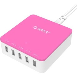 ORICO CSR-5U 40W 5-Port Family-Sized Desktop USB Charger with Smart Charging Technology for iPhone, iPad, Samsung Galaxy, Nexus, HTC, Motorola, LG and