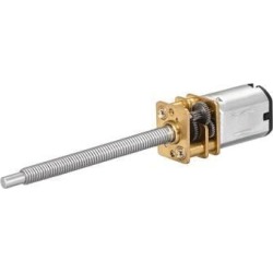 DC 6V 55RPM Gear Motor N20 Speed Reduction Gear DC Motor with M3x34mm Lead Screw Thread Shaft for Electronic Toys Mechanical Arms