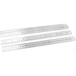 Unique Bargains Office Students Straight Edge Ruler Measuring Tool 30cm 12 Inch 4pcs