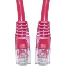 Cable Wholesale Cat 6a Red Ethernet Patch Cable, Snagless / Molded Boot, 500 MHz, 100 foot