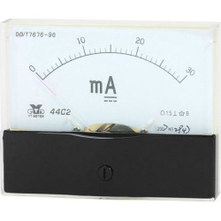 Analog Panel Ammeter Gauge DC 0 - 30mA Measuring Range 1.5 Accuracy 44C2
