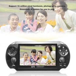 4.3inch Screen Game Console 8GB Memory Free Games MP5 Game Player With Camera, Black