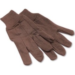 Boardwalk Jersey Knit Wrist Clute Gloves One Size Fits Most Brown 12 Pairs 9
