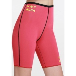 Red Neoprene Body Waist Thigh Slimming Shaper Sweat Sauna Thermo Pants