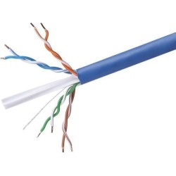 Monoprice Cat6 Ethernet Bulk Cable - Network Internet Cord - Solid, 350Mhz, UTP, CMR, Riser Rated, Pure Bare Copper Wire, 23AWG, No Logo, 1000ft.