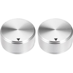 Stereo Knob, 34*6 mm Aluminium Alloy, Volume Control Knobs, Sliver 2pcs