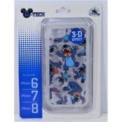 Disney Exclusive Stitch 3-D Effect Apple Iphone 6S/7/8 Clear Cellphone Case NEW