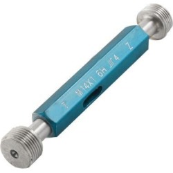 M14 x 1 6H Steel Go/No Go Thread Gage Measurement Tool w Handle