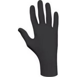 SHOWA BEST 7700PFTL Disposable Gloves Nitrile Powder Free Black L 50 PK
