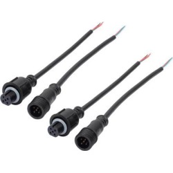2 Pair 5 Pin LED Waterproof Connector Male/Female Cable for LED Light Strips
