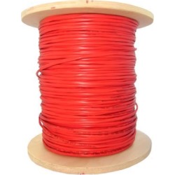 6 Fiber Indoor Distribution Fiber Optic Cable, Multimode, 62.5/125, Riser Rated, Spool, 1000 foot - Orange