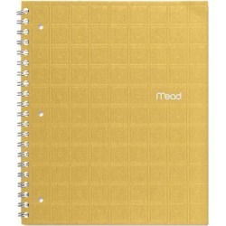 Mead 06594 Recycled Notebook, 8 1/2 x 11, 80 Sheets, College Ruled, Perforated, Assorted