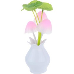 EC2WORLD Vase Head Plug Electric Light Sensor Dream Mushroom Fungus Lamp LED Lamp 220V 3 LEDs Mushroom Lamp Led Night Lights