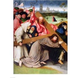 Posterazzi BALXIR168151LARGE Christ Carrying The Cross Poster Print by Hieronymus Bosch - 24 x 36 in. - Large