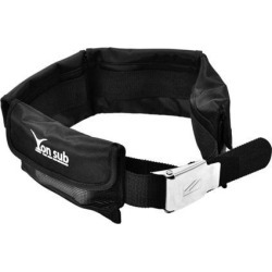 Scuba Diving Heavy Duty Weight Belt Snorkeling Webbing & Pockets Black