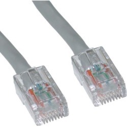 Cable Wholesale Cat 6 Gray Ethernet Patch Cable, Bootless, 7 Foot
