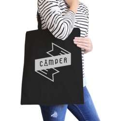 buy  Camper Black Canvas Bag Cute Design Gift Ideas For Camping Lovers cheap online