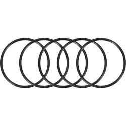 O-Rings Nitrile Rubber 80mm x 90mm x 5mm Seal Rings Sealing Gasket Black 5pcs