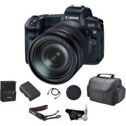 Canon EOS R Mirrorless Digital Camera w/ 24-105mm Lens Bundle w/ Carrying Case & Cleaning Kit