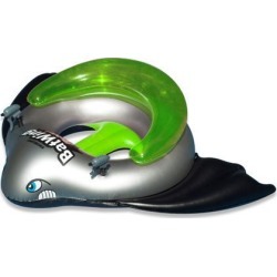 12.9" Green and Gray Water Sports Batwing Fighter Inflatable Ride-On Water Squirt Swimming Pool Toy
