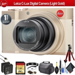 Leica C-Lux Digital Camera (Light Gold) - Pro Bundle
