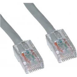 Offex Cat5e Ethernet Patch Cable Bootless 5 foot - Gray