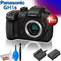 Panasonic Lumix DC-GH5S Mirrorless Micro Four Thirds Digital Camera (International Model) with Cleaning Kit & 1-Year Warranty