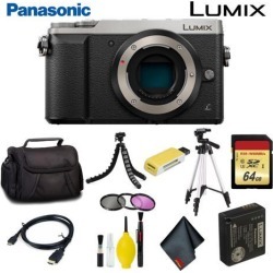 Panasonic Lumix DMC-GX85 Mirrorless Micro Four Thirds Digital Camera (Body Only) (Silver) Master Bundle