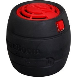 BeatBoom BB3000-BR Black/Red Portable Wireless Bluetooth Speaker with Built in Speakerphone