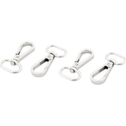 Zinc Alloy Bag Strap Pet Chain Connector Trigger Keyring Lobster Clasp Hook 4pcs