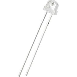 5pcs 5mm 365-370nm UV Light Emitting Diode DC 3.4V 20mA Clear Straw Hat Purple Ultraviolet LED Diode DIP Lighting Bulb Lamps Electronics Components