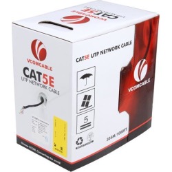 VCOM VC514-BLAC 1000 ft. Solid UTP Cable