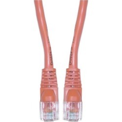 Cable Wholesale Office Electronics Cat5e Orange Ethernet Patch Cable Snagless/Molded Boot 6 Inch